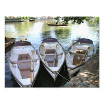 Rowing boats at Stratford upon Avon, UK Photographic Print