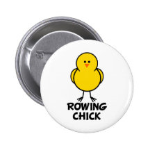 Rowing Chick Pin