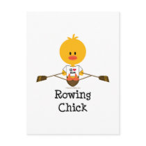 Rowing Chick Postcard