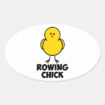 Rowing Chick Stickers