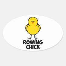 Rowing Chick Stickers