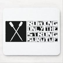 Rowing Survive Mouse Mat