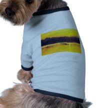 Rowing Training At Sunset Dog Tee Shirt