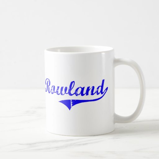 Rowland Surname Classic Style Coffee Mug