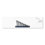 Rows of screws bumper sticker