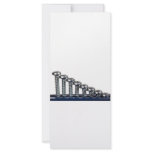 Rows of screws customized rack card