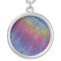 Roy G Biv Tie Dye Necklace