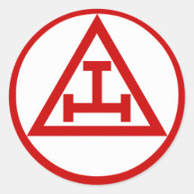 Royal Arch Chapter Round Stickers