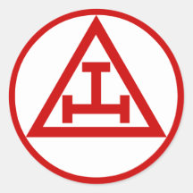 Royal Arch Masons, NOT WATERPROOF Round Stickers