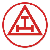Royal Arch Masons, NOT WATERPROOF Round Stickers