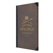Royal atlas of modern geography gallery wrapped canvas