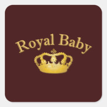 Royal Baby with Golden Crown Stickers
