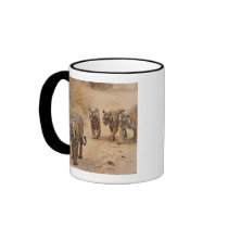 Royal Bengal Tigers on the track, Ranthambhor 8 Coffee Mugs