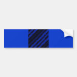 ROYAL BLUE BLACK JAGGED STRIPES GRAPHICS BACKGROUN BUMPER STICKER