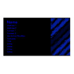 ROYAL BLUE BLACK JAGGED STRIPES GRAPHICS BACKGROUN BUSINESS CARD TEMPLATES