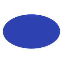 Royal Blue   Oval Sticker