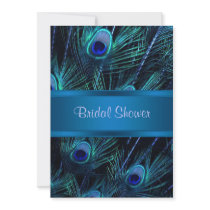 Royal Blue Purple Peacock Feathers Wedding