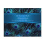 Royal Blue Purple Peacock Feathers Wedding