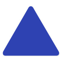 Royal Blue   Triangle Sticker