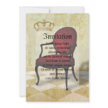 Royal Chair and Crown invitations