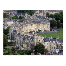 Royal Crescent Bath, England Postcard
