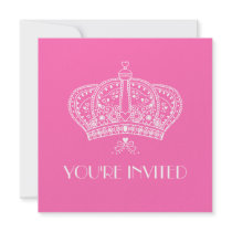 Royal Crown Party Invitation