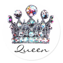 Royal Crown Queen stickers