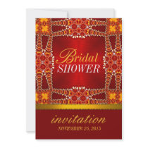 Royal Eastern Bohemian Bridal Shower Party Invitat Personalised Invites