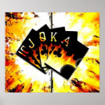 ROYAL FLUSH POKER CASINO POSTER