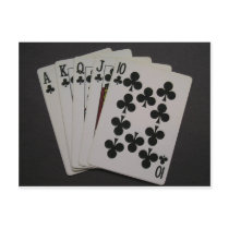 Royal Flush Post Card