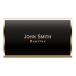 Royal Gold Border Realtor Business Card