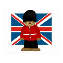 Royal Guard Bear Postcard
