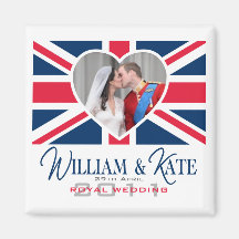 Royal Kiss - William & Kate Wedding Refrigerator Magnet