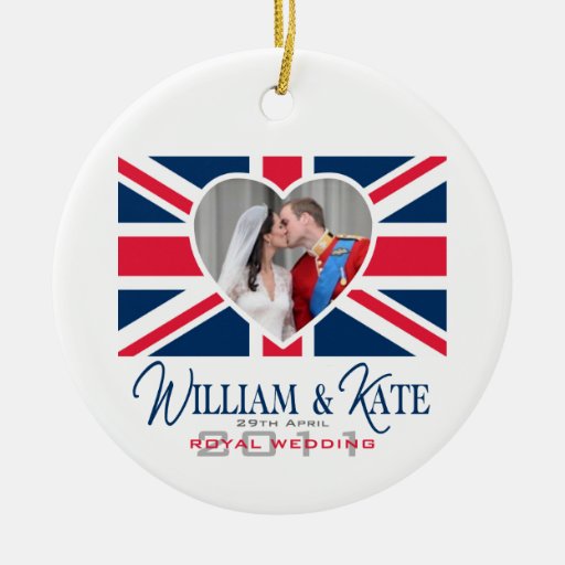 Royal Kiss - William & Kate Wedding Christmas Tree Ornaments