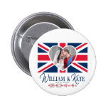 Royal Kiss - William & Kate Wedding Pinback Button