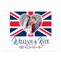 Royal Kiss - William & Kate Wedding Postcard