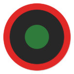 Royal Libyan Air Force Roundel (1951-1969) Round Stickers