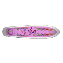 Royal Lion Abstract Arrows purple edit Custom Skateboard