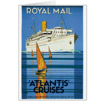 Royal Mail "Atlantis Cruises" Greeting Card