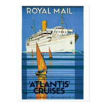 Royal Mail "Atlantis Cruises" Post Card