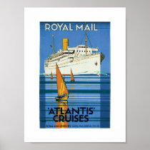 Royal Mail "Atlantis Cruises" Poster