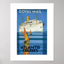 Royal Mail "Atlantis Cruises" Poster