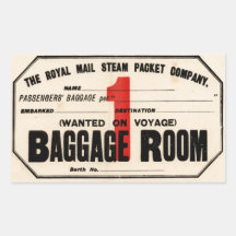 Royal Mail Steam Packet Co Stickers En Rectangle