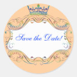 Royal Medallion with Crown Stickers