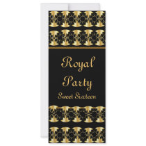 Royal Party Sweet Sixteen Invitation -Cust,