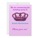 Royal Princess Birthday Invitation