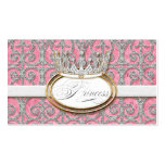 Royal Princess Crown Baby Girl Shower Favour Tags business cards