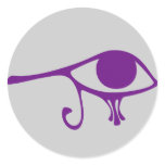 Royal purple Eye of Horus stickers