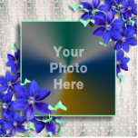 Royal Purple Flowers Photo Frame - Photo Sculpture photo sculptures