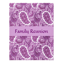 Royal Purple Plum Paisley Invitations Any Occasion